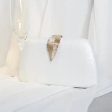 Load image into Gallery viewer, Evening Clutch Bag with Leaf Clasp Detail | Various Colours