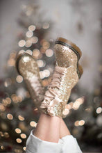 Load image into Gallery viewer, Glitter Combat Boots