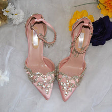 Load image into Gallery viewer, Crystal Trim Sandals | Custom Colours
