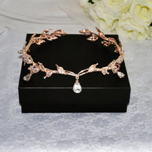Load image into Gallery viewer, Crystal Teardrop Headband | Gold, Silver, Rose Gold
