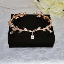 Load image into Gallery viewer, Crystal Teardrop Headband | Gold, Silver, Rose Gold