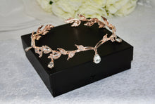 Load image into Gallery viewer, Crystal Teardrop Headband | Gold, Silver, Rose Gold