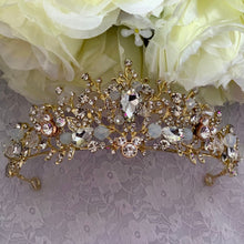 Load image into Gallery viewer, Hidden Mickey Bridal Tiara | Gold