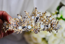 Load image into Gallery viewer, Hidden Mickey Bridal Tiara | Gold