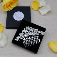 Load image into Gallery viewer, Decorative Silver Hair Comb