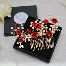 Load image into Gallery viewer, Rose Hair Comb