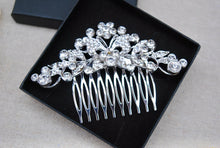 Load image into Gallery viewer, Decorative Silver Hair Comb