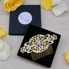 Load image into Gallery viewer, Decorative Gold Hair Comb
