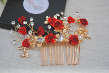 Load image into Gallery viewer, Rose Hair Comb