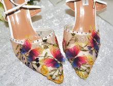 Load image into Gallery viewer, Floral Butterfly Heels
