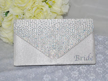 Load image into Gallery viewer, Personalised Ivory Satin Wedding Bag

