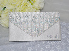 Load image into Gallery viewer, Personalised Ivory Satin Wedding Bag