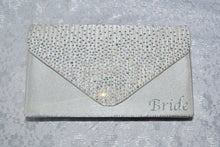 Load image into Gallery viewer, Personalised Ivory Satin Wedding Bag
