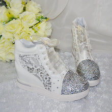 Load image into Gallery viewer, Bridal Wedge Hi-Tops