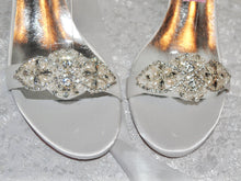 Load image into Gallery viewer, Block Heels with Crystal Embellishments