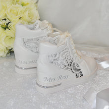 Load image into Gallery viewer, Bridal Wedge Hi-Tops