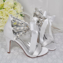 Load image into Gallery viewer, Crystal Ankle Strap Shoes