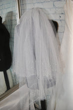 Load image into Gallery viewer, Glitter Veil with Pearl and Crystal Details