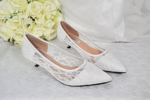 Load image into Gallery viewer, Lace Bridal Shoes | 3cm, 5cm, 7cm or 9cm