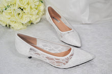 Load image into Gallery viewer, Lace Bridal Shoes | 3cm, 5cm, 7cm or 9cm
