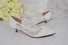 Load image into Gallery viewer, Lace Bridal Shoes | 3cm, 5cm, 7cm or 9cm