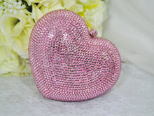 Load image into Gallery viewer, Crystal Heart Bag (Pink)