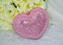 Load image into Gallery viewer, Crystal Heart Bag (Pink)