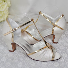 Load image into Gallery viewer, Block Heel Wedding Shoes | Mary Jane Bridal Shoes