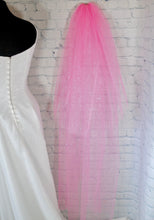 Load image into Gallery viewer, Single Tier Glitter Veil | 75cm - 500cm | Pink