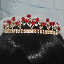 Load image into Gallery viewer, Rose Bridal Tiara