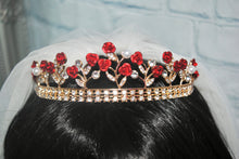Load image into Gallery viewer, Rose Bridal Tiara