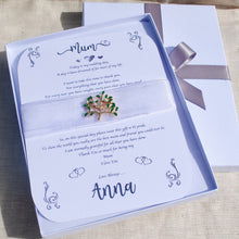 Load image into Gallery viewer, Mother of the Bride Boxed Keepsake Brooch