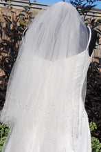 Load image into Gallery viewer, Glitter Veil with Pearl and Crystal Details