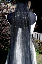 Load image into Gallery viewer, Celestial Wedding Veil | 75cm - 500cm | Black, Ivory