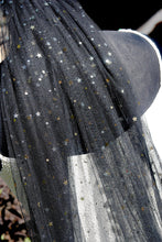 Load image into Gallery viewer, Celestial Wedding Veil | 75cm - 500cm | Black, Ivory