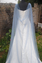 Load image into Gallery viewer, Pearl Wedding Cape | Blue