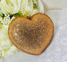 Load image into Gallery viewer, Crystal Heart Bag (Gold)