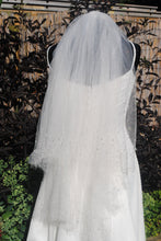 Load image into Gallery viewer, Glitter Veil with Pearl and Crystal Details