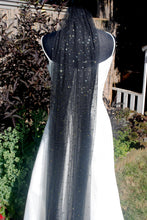 Load image into Gallery viewer, Celestial Wedding Veil | 75cm - 500cm | Black, Ivory