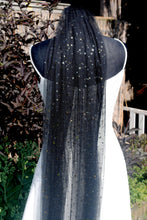 Load image into Gallery viewer, Celestial Wedding Veil | 75cm - 500cm | Black, Ivory