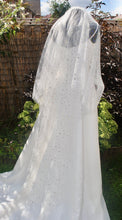 Load image into Gallery viewer, Celestial Wedding Veil | 2 Tier | Black or Ivory