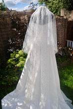 Load image into Gallery viewer, Celestial Wedding Veil | 2 Tier | Black or Ivory