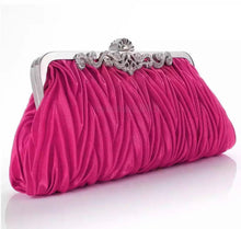Load image into Gallery viewer, Satin Diamanté Clutch Bag | Various Colours