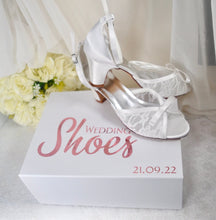 Load image into Gallery viewer, Luxury Wedding Shoe Storage Box | Gift Box | Bridal Accessory Keepsake