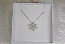 Load image into Gallery viewer, Silver Snowflake Necklace