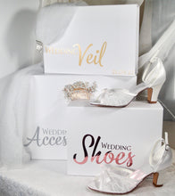Load image into Gallery viewer, Luxury Wedding Shoe Storage Box | Gift Box | Bridal Accessory Keepsake