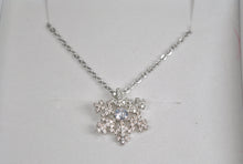 Load image into Gallery viewer, Silver Snowflake Necklace