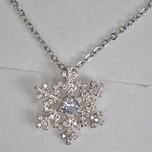 Load image into Gallery viewer, Silver Snowflake Necklace