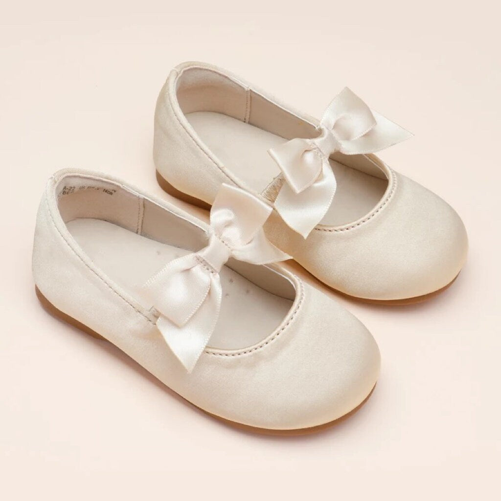Satin Flower Girl Shoes