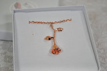 Load image into Gallery viewer, Rose Necklace | Rose Gold, Silver or Gold
